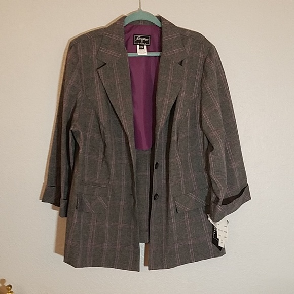 sweet suit Jackets & Blazers - Grey purple blazer